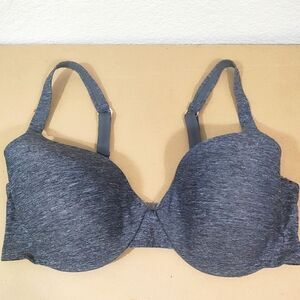 Hanes Multi-way Full Coverage Underwire Gray T-shirt Bra -B